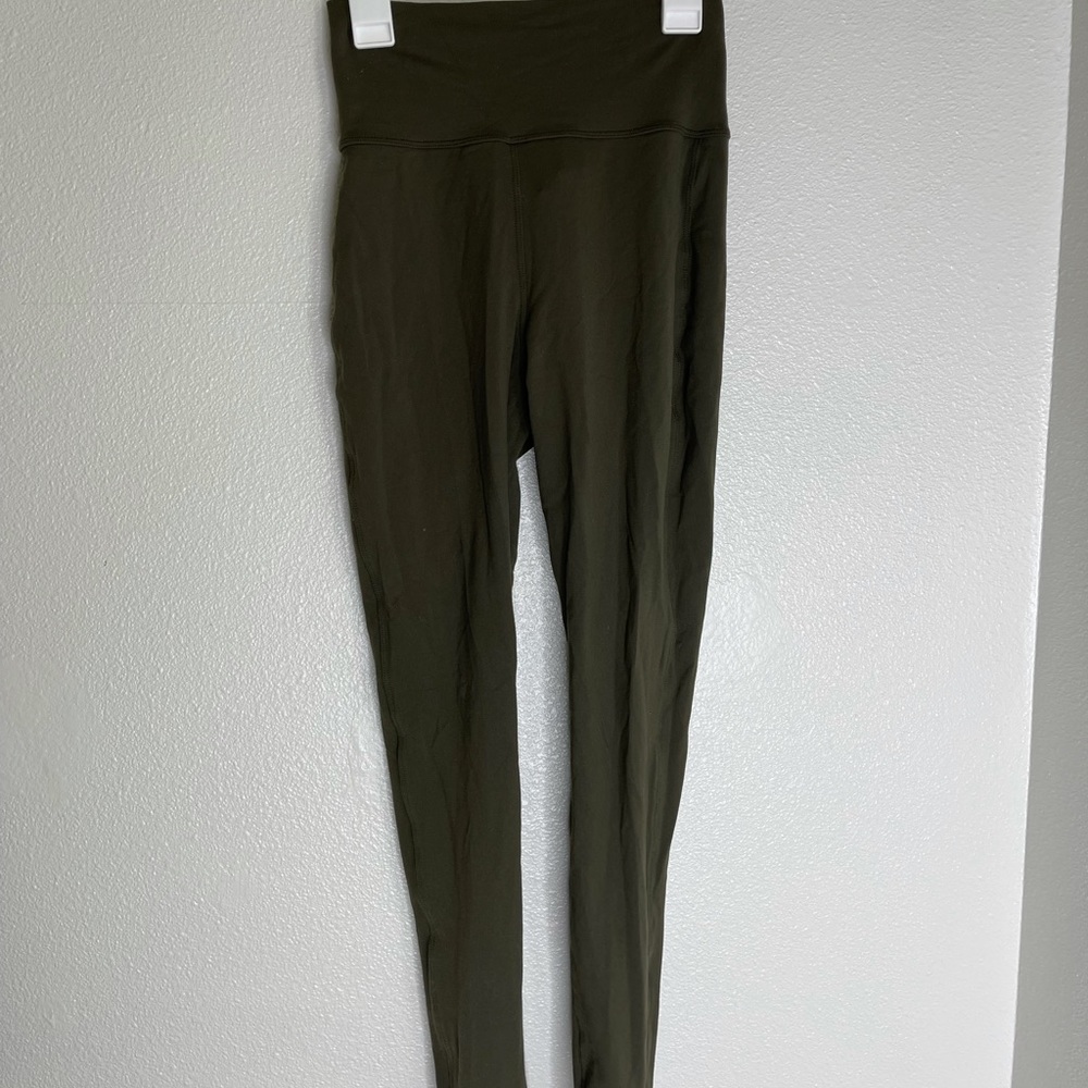 Bombshell sportswear army green lace up back detail